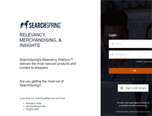 Tablet Screenshot of manage.searchspring.net
